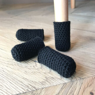 Chaussettes de chaise en bambou noire